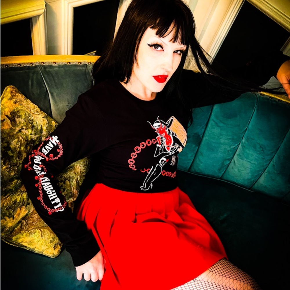 Lady Krampus Unisex Long Sleeve Tee